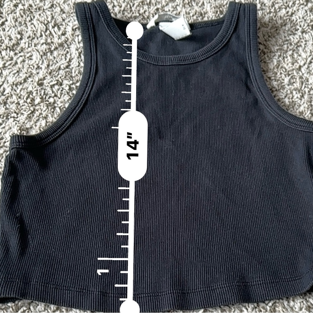 H&M Black Ribbed Tank Top - Picture 6 of 6
